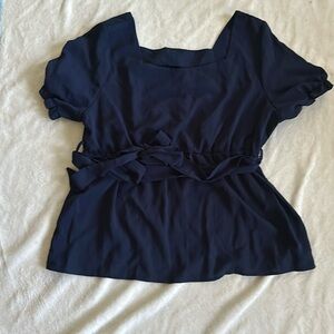 Navy Blue Shein size 3XL Blouse